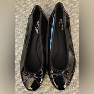 2 pairs Rockport brand new patent leather flats. Never worn.